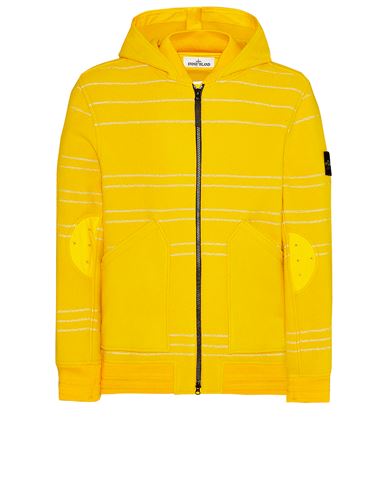 STONE ISLAND 42854 PANNO MILITARE + RIGHE REFLECTIVE Jacket Man Yellow EUR 655