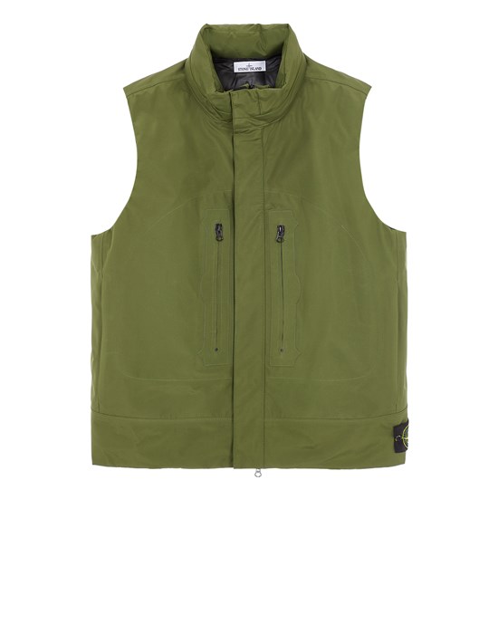 Vest Man G0726 3L GORE-TEX IN RECYCLED POLYESTER DOWN Front STONE ISLAND