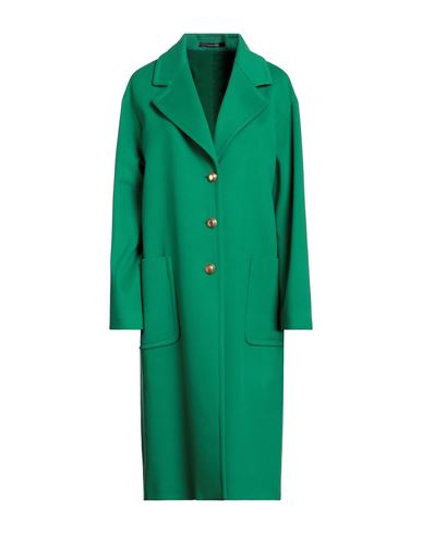 Tagliatore 02-05 Woman Coat Green Size 4 Virgin Wool, Cashmere
