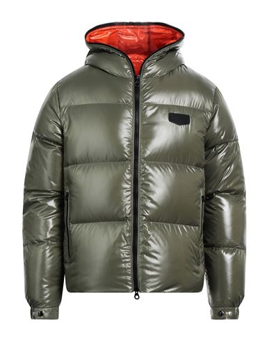 DUVETICA DUVETICA MAN DOWN JACKET MILITARY GREEN SIZE 42 POLYAMIDE