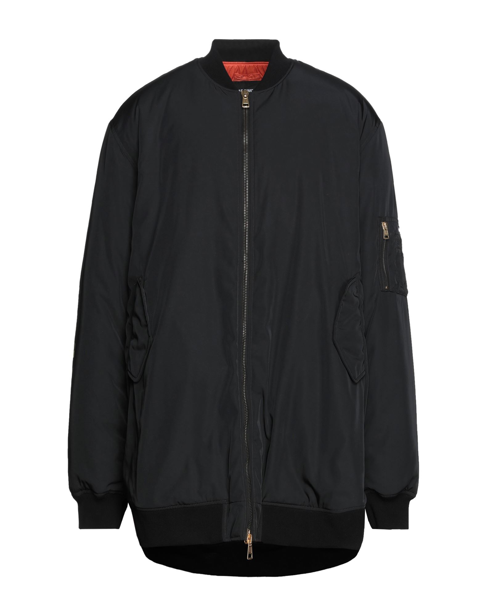 Raf Simons Equanimity Long Bomber Jacket In Black