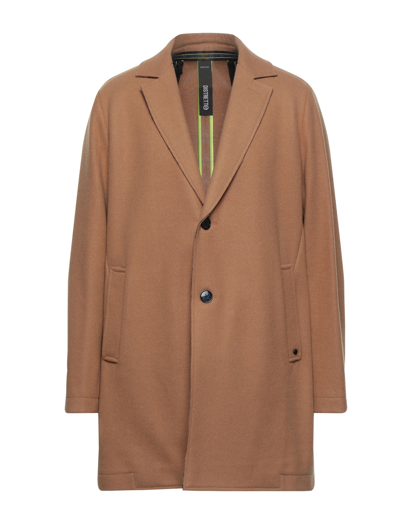 Distretto 12 Coats In Camel
