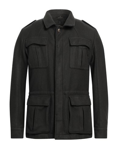 Santaniello Man Jacket Dark Green Size 40 Wool, Polyester