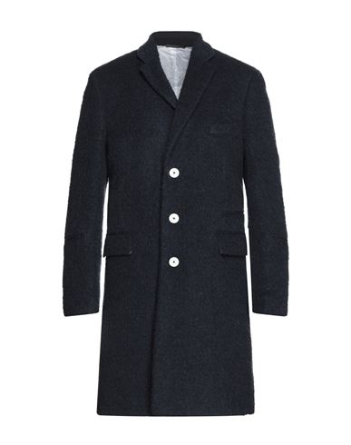 Man Coat Midnight blue Size 46 Polyester, Wool, Acrylic