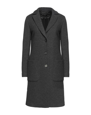 Marc Aurel Woman Coat Lead Size 6 Wool, Polyamide In Grey