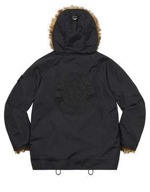 Stone island best sale fur hood