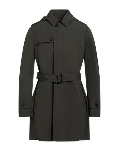 Moorer Man Overcoat & Trench Coat Dark Green Size 42 Polyester In Black