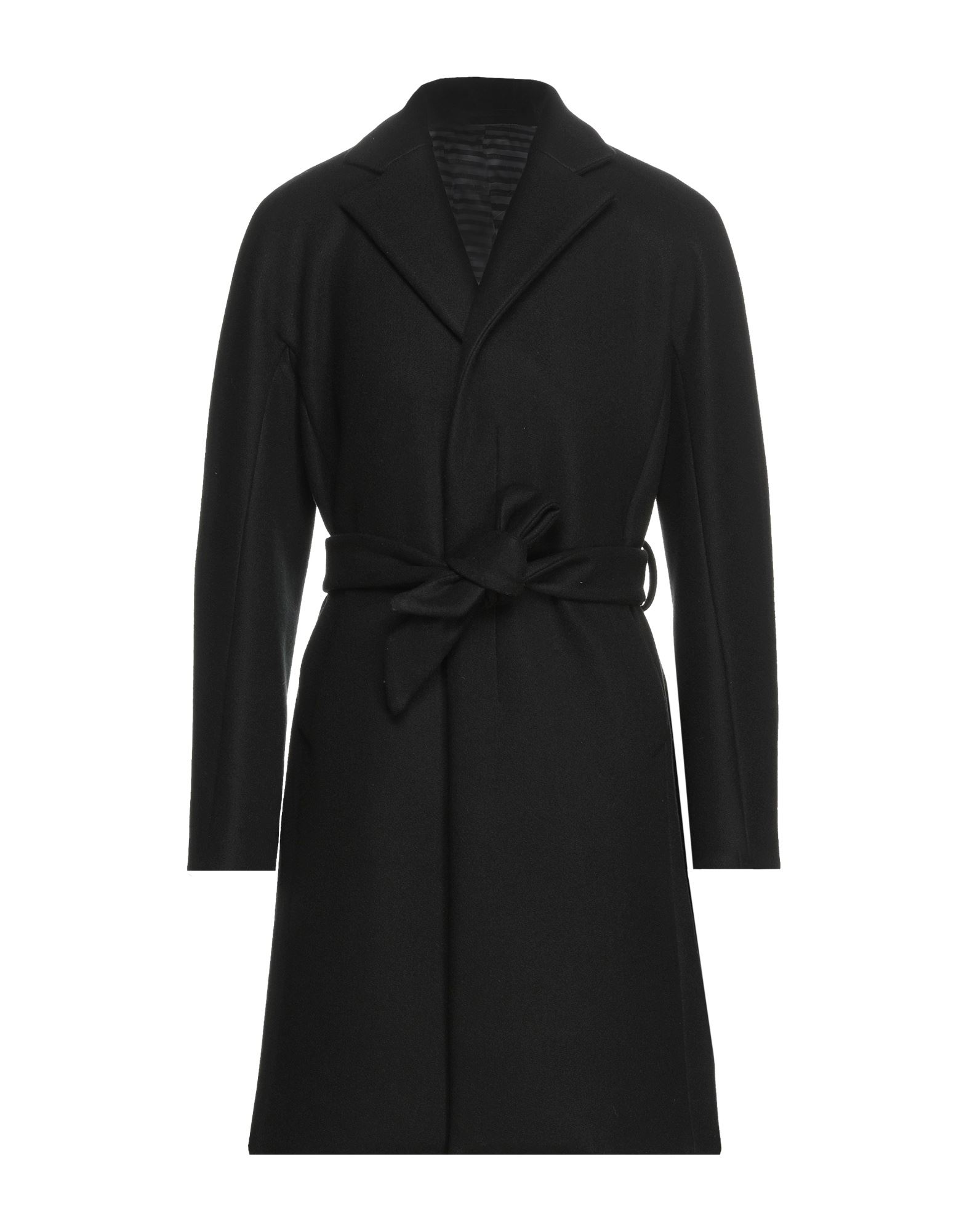 Shop Alessandro Dell'acqua Man Coat Black Size 38 Polyester, Wool