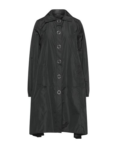 Emmjeilove Woman Overcoat & Trench Coat Black Size 8 Polyester In Black