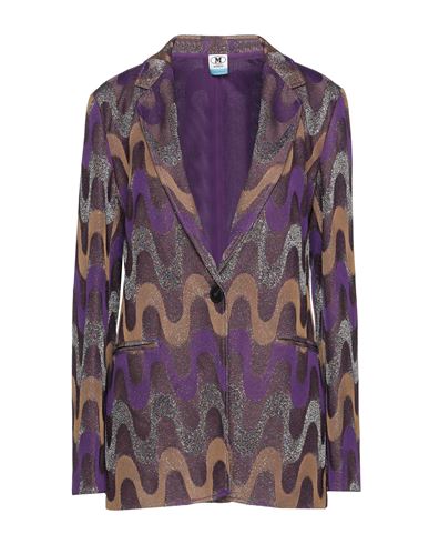 Corduroy Shacket Woman Jacket Deep purple Size 6 Polyester, Polyamide, Elastane