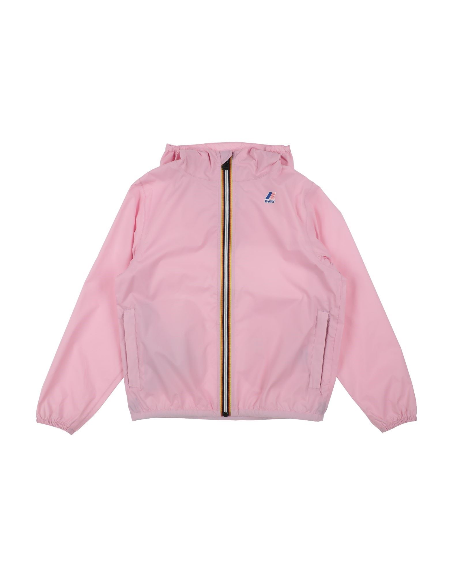 K-way Two-tone Reversible Rain Jacket In Light Pink