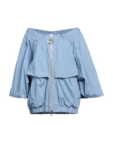 Elisa Cavaletti By Daniela Dallavalle Woman Jacket Light Blue Size 10 Cotton, Polyester, Acetate