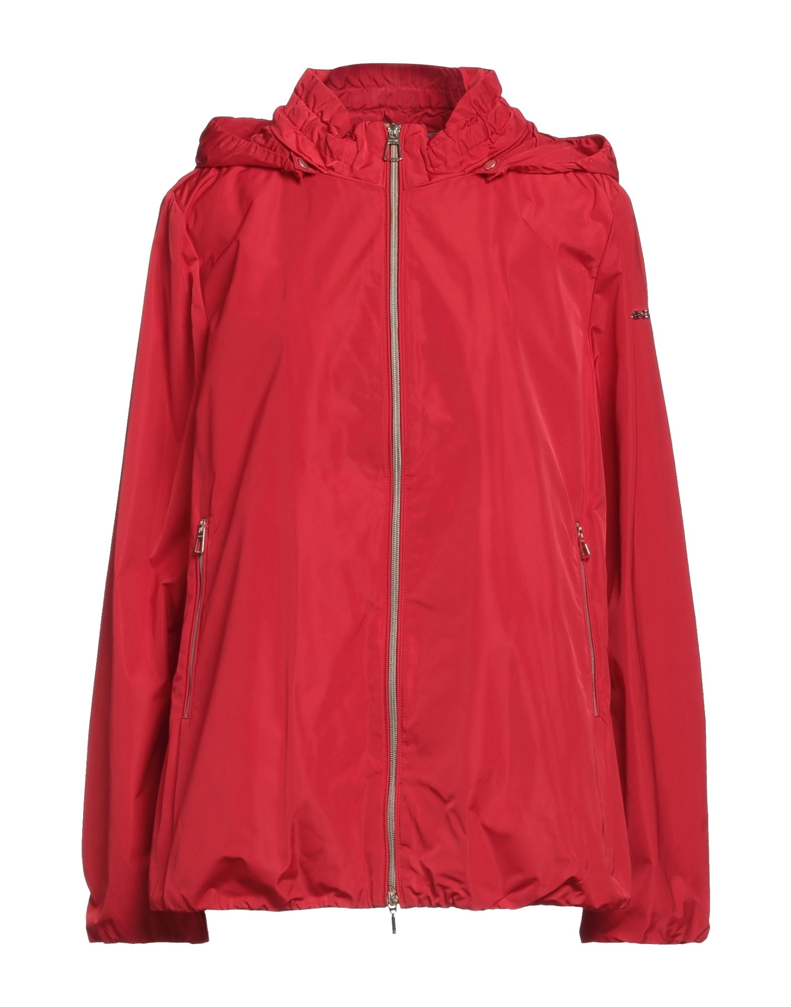 GEOX GEOX WOMAN JACKET RED SIZE 16 POLYESTER