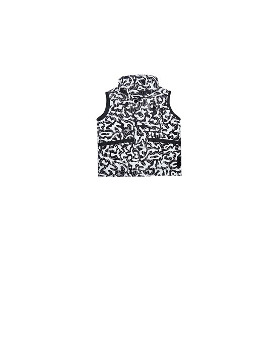  STONE ISLAND BABY G0222 NYLON METAL CAMO REFLECTIVE PRINT + LUMINESCENT Vest Man Black