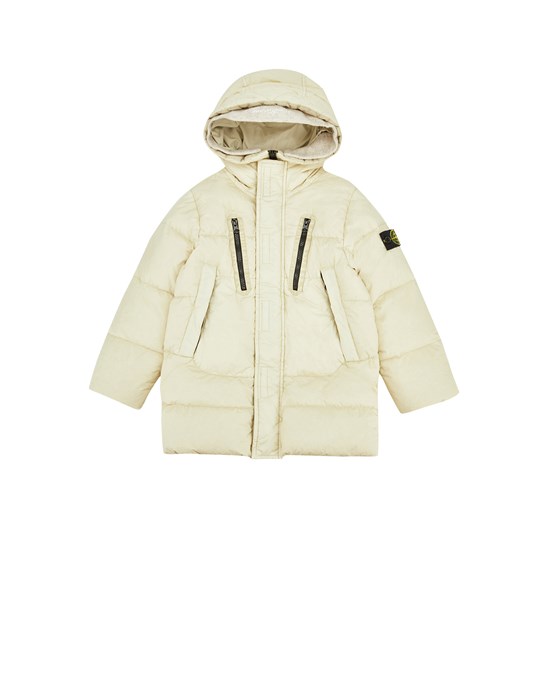Cazadora Hombre 40533 GARMENT DYED CRINKLE REPS R-NYLON DOWN Front STONE ISLAND KIDS