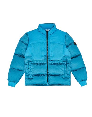 STONE ISLAND TEEN 40635 NYLON METAL IN ECONYL® REGENERATED NYLON Jacket Man Teal USD 970