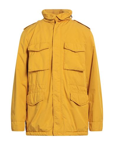 Aspesi Man Jacket Ocher Size L Polyester, Polyamide In Yellow