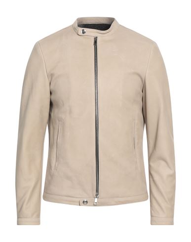 Shop Vintage De Luxe Man Jacket Beige Size 42 Soft Leather