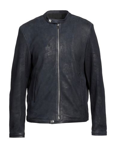 Vintage De Luxe Man Jacket Midnight Blue Size 44 Soft Leather