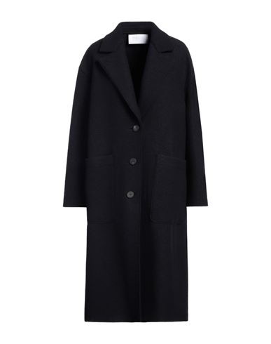Harris Wharf London Woman Coat Midnight Blue Size 6 Virgin Wool