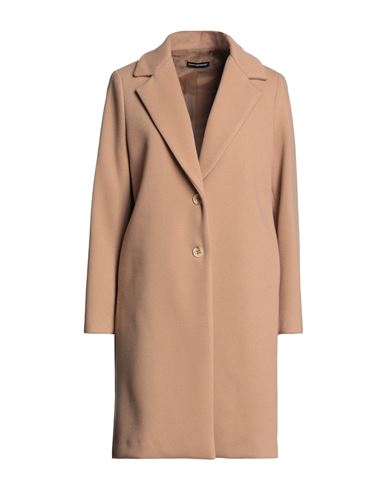 Man Coat Brown Size 42 Virgin Wool, Polyamide, Cashmere