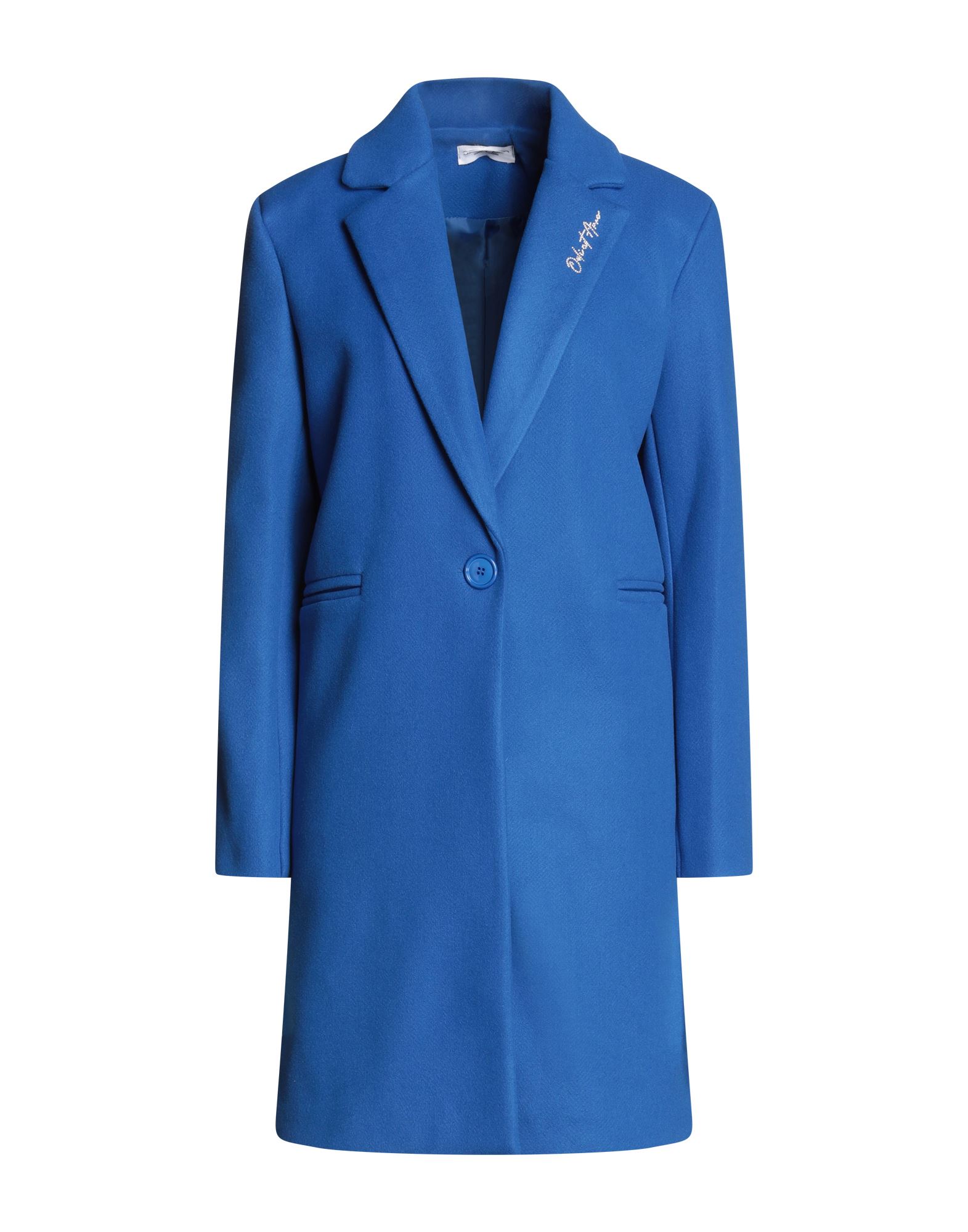 ODI ET AMO ODI ET AMO WOMAN COAT BLUE SIZE ONESIZE POLYESTER, WOOL 