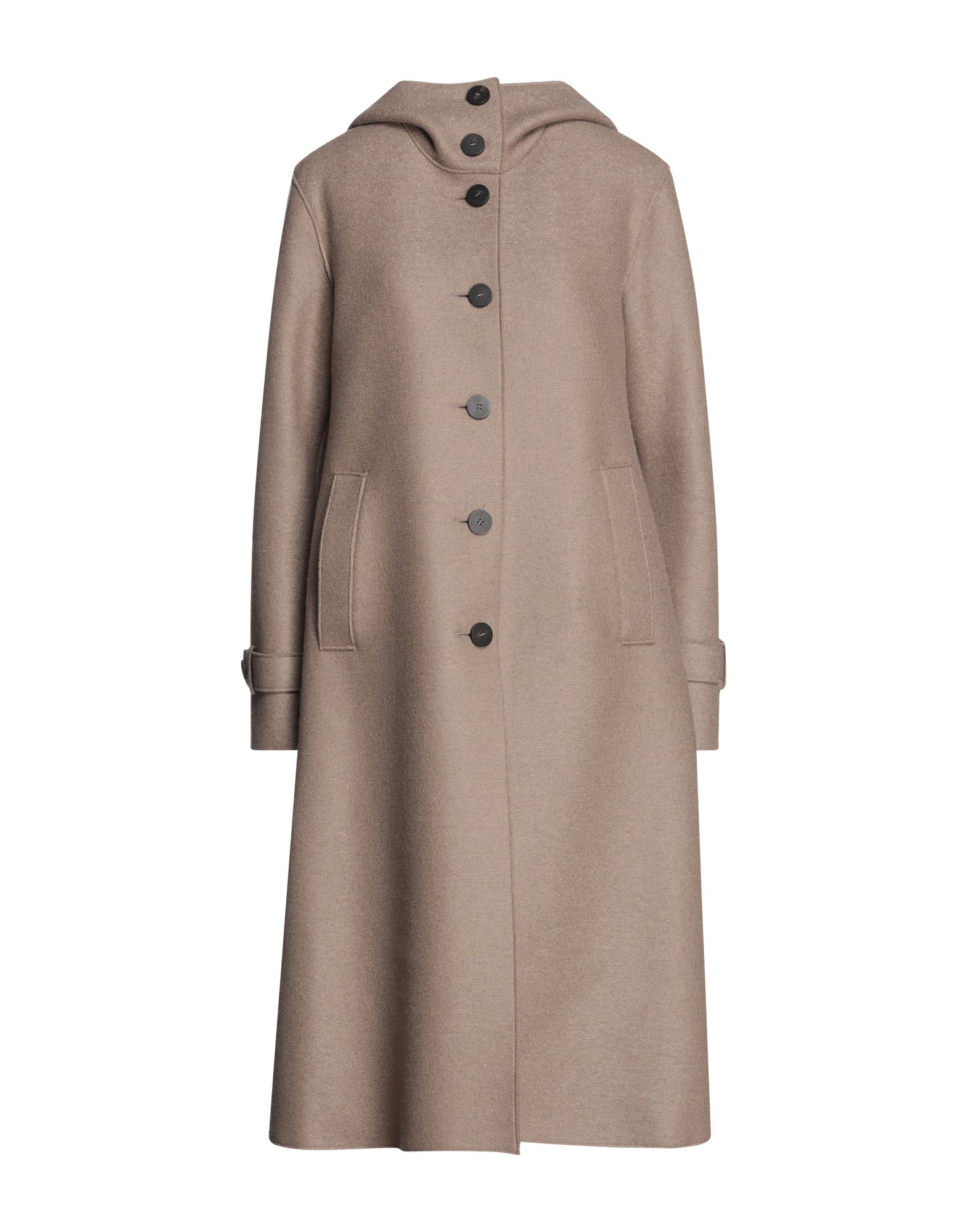 Harris Wharf London Coats In Dove Grey