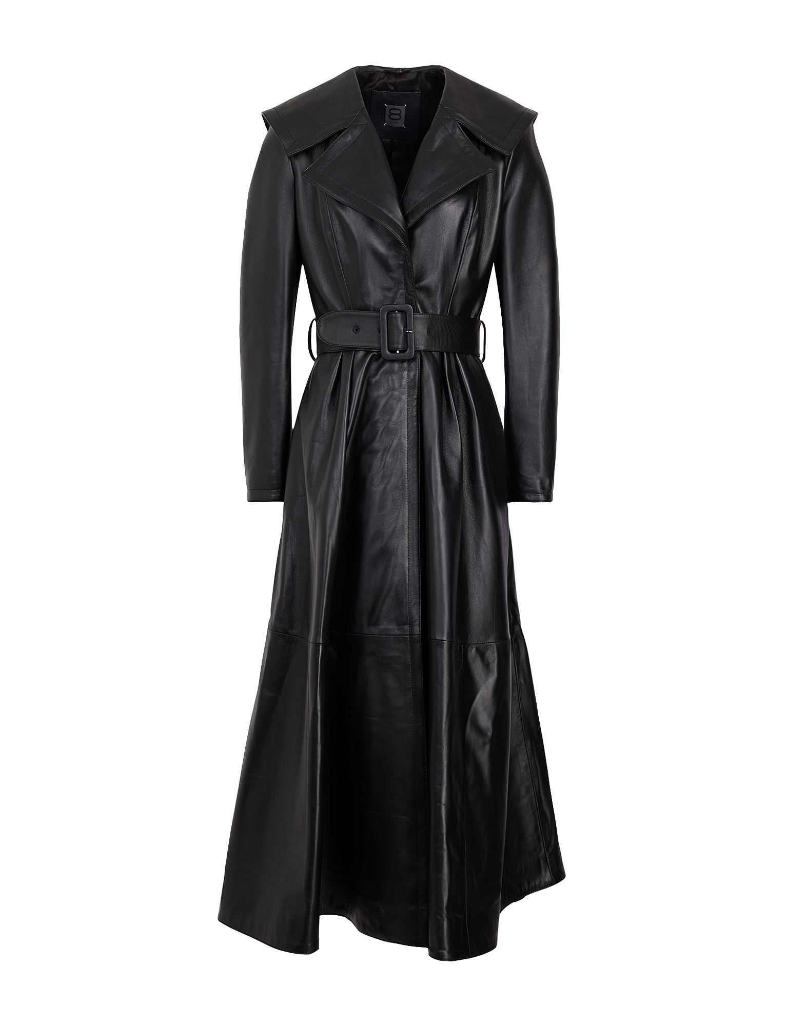 8 By Yoox Overcoats In Black