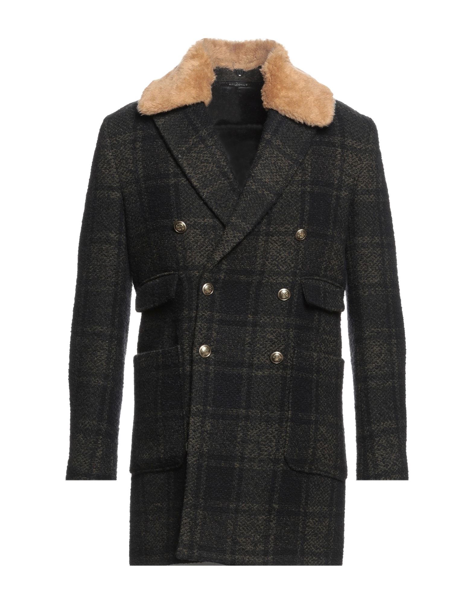 Grey Daniele Alessandrini Coats In Blue
