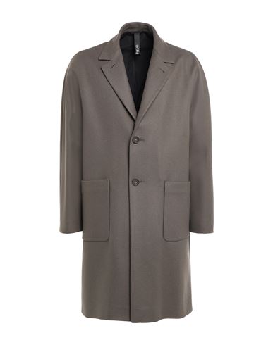 Shop Hevo Hevò Man Coat Lead Size 42 Virgin Wool, Polyamide In Grey