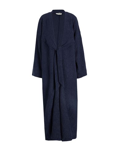 Woman Overcoat & Trench Coat Midnight blue Size M Recycled polyester, Recycled elastane