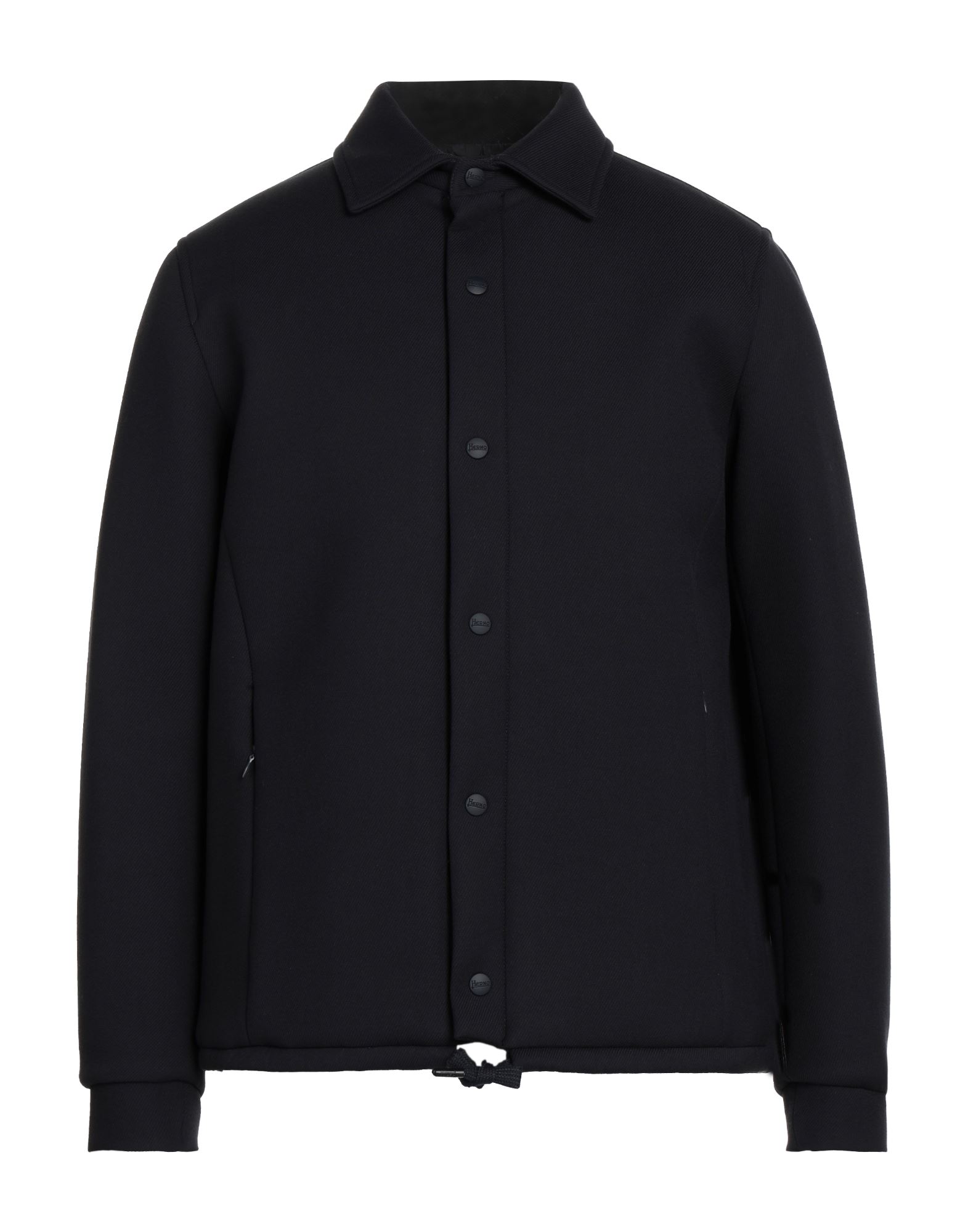 Herno Men's Technical Fabric Overshirt In Dark Blue