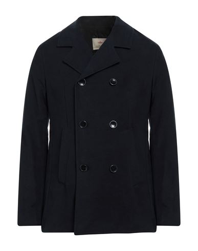 Man Coat Black Size 44 Cotton, Wool