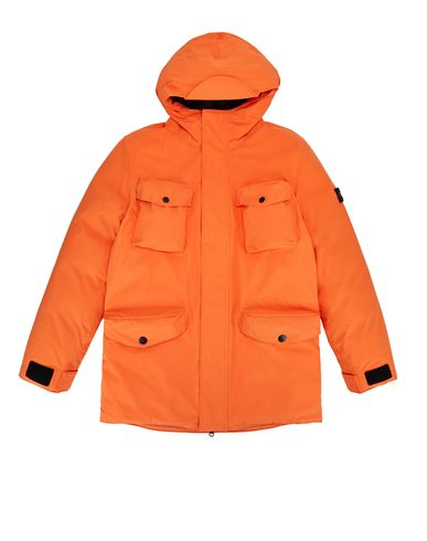STONE ISLAND TEEN 40234 SOFT-SHELL-R e.dye® TECHNOLOGY + DOWN  Jacket Man Orange EUR 501