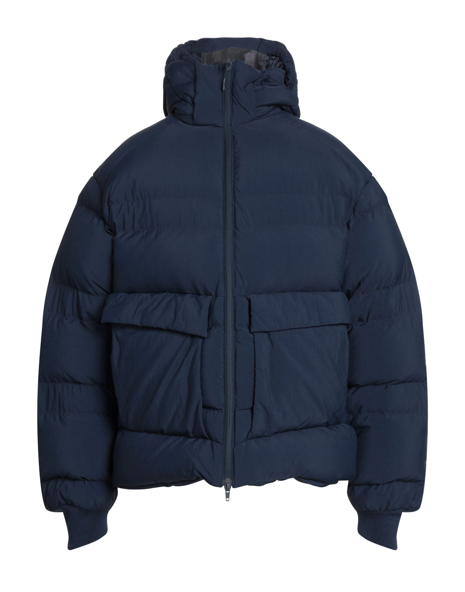Y-3 Down Jackets In Dark Blue