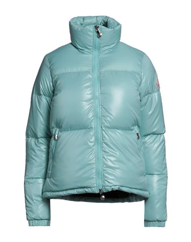 Pyrenex Woman Down Jacket Turquoise Size 8 Polyamide In Blue