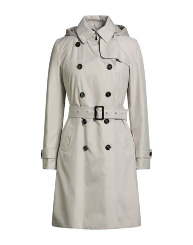 Moorer Woman Coat Light Grey Size 6 Polyester In Gray