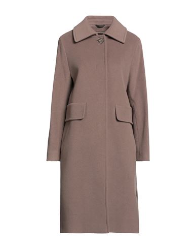 Woman Coat Light grey Size 10 Alpaca wool, Virgin Wool