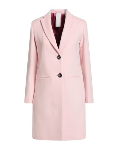 Chiarulli Woman Coat Pink Size 2 Virgin Wool, Polyamide In Pink