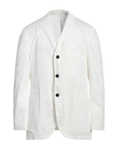 Trussardi Man Suit Jacket White Size 48 Cotton