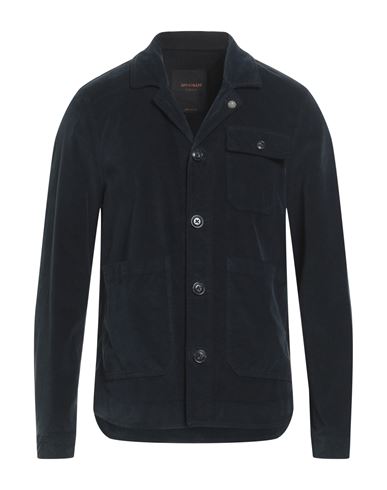 Shop Officina 36 Man Jacket Midnight Blue Size Xxl Cotton, Elastane