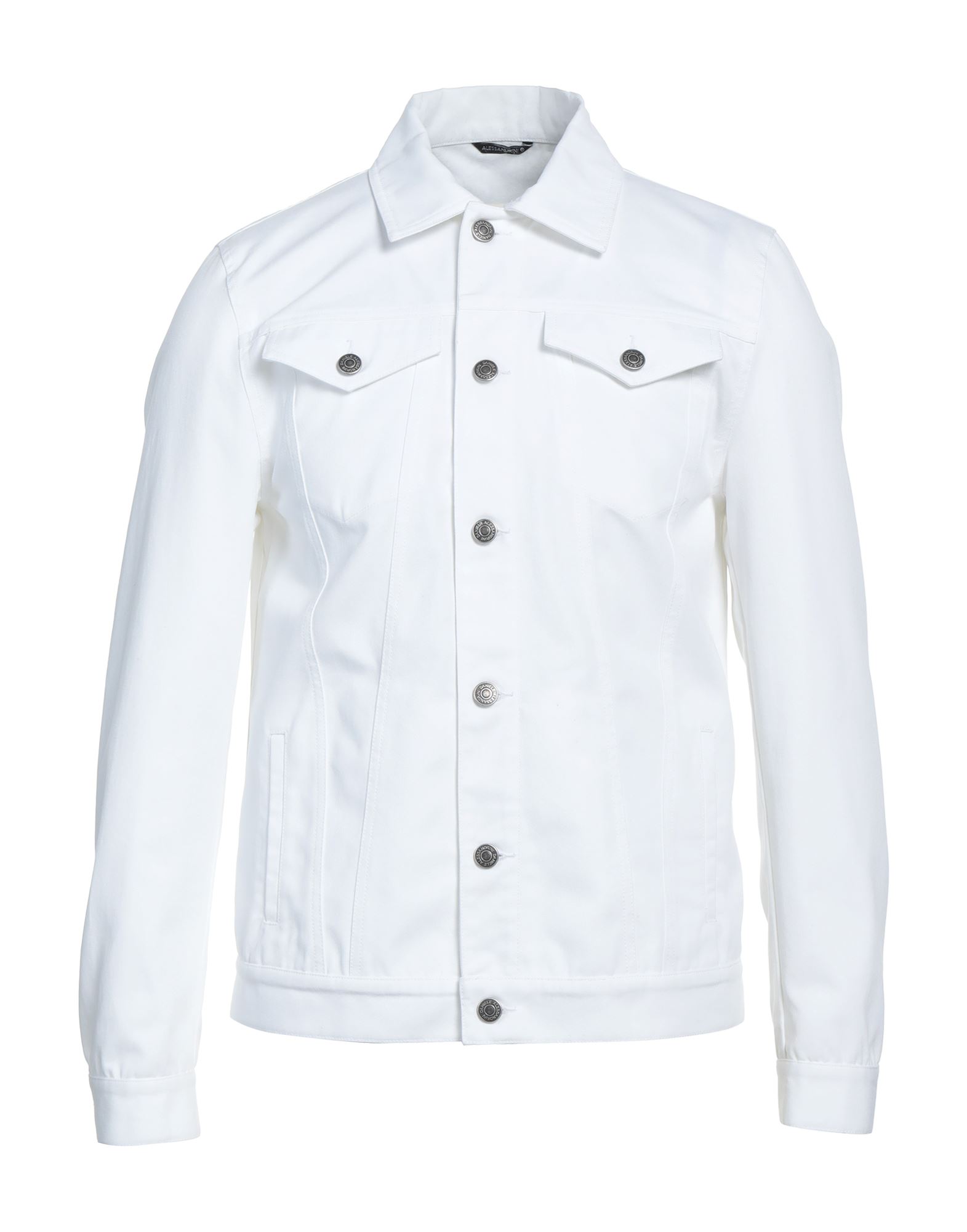 Grey Daniele Alessandrini Denim Outerwear In White