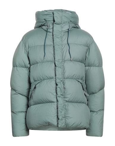 Ten C Man Down Jacket Turquoise Size 44 Polyamide In Blue