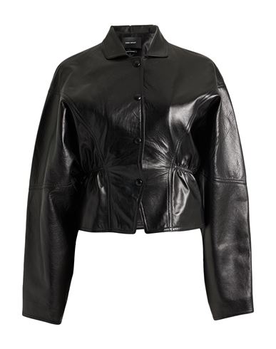 Isabel Marant Woman Coat Black Size 2 Lambskin