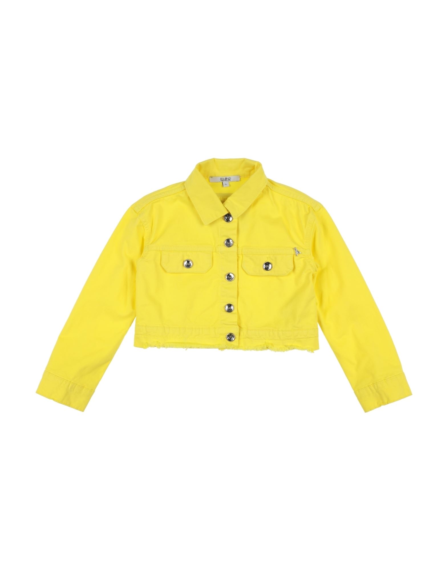 Patrizia Pepe Kids' Denim Outerwear In Yellow