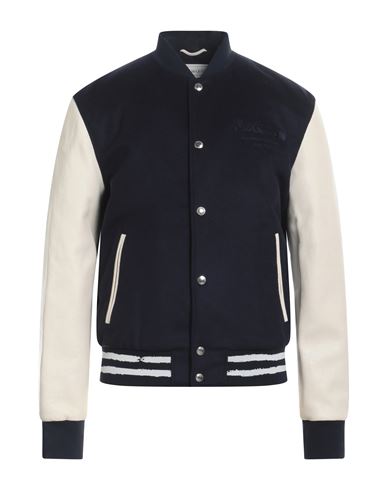 ALEXANDER MCQUEEN ALEXANDER MCQUEEN MAN JACKET NAVY BLUE SIZE 42 TEXTILE FIBERS