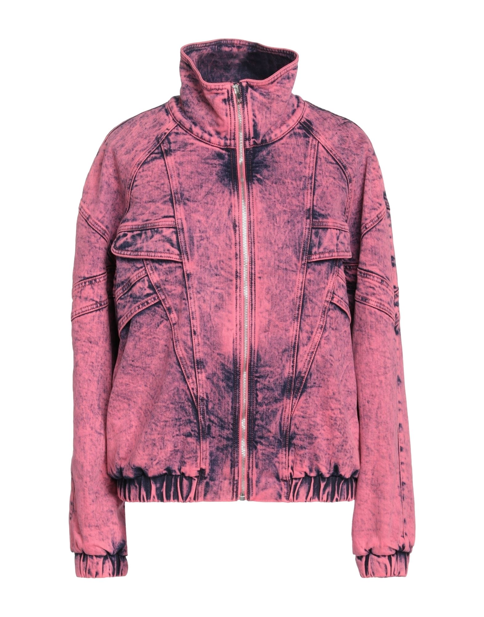 Stella Mccartney Denim Outerwear In Fuchsia