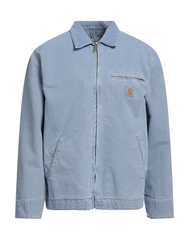 Carhartt Man Jacket Pastel Blue Size Xl Organic Cotton