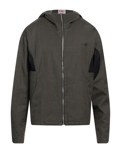 Eden Power Corp Man Jacket Dark Green Size L Hemp, Organic Cotton