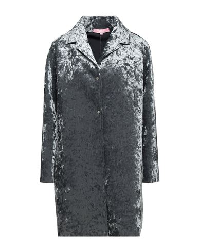 La Fille Des Fleurs Woman Overcoat & Trench Coat Grey Size M Polyamide, Elastane